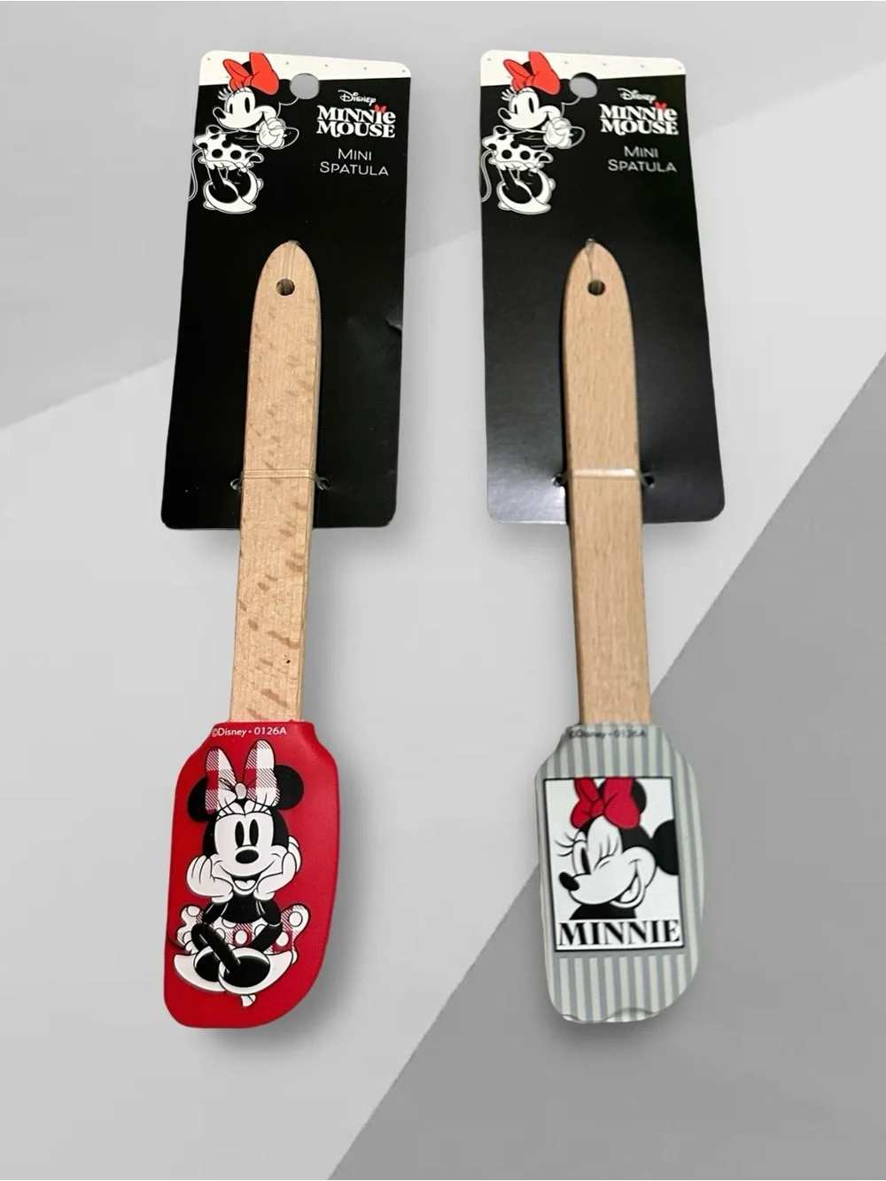 Disney Mickey & Minnie Mini Spatulas - Red, Black, White